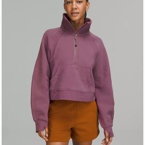 Lululemon Scuba Oversized Funnel Neck Half-Zip Vintage Plum XS S